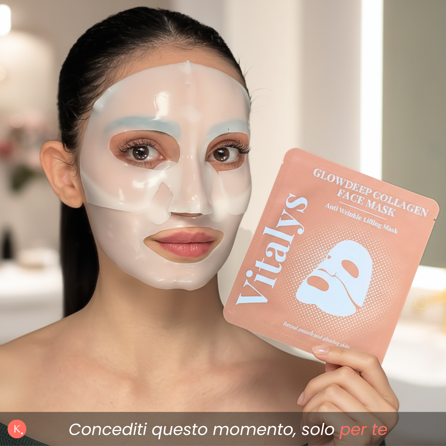 Maschera Notte Liftante al Collagene, Vitalys Glowdeep
