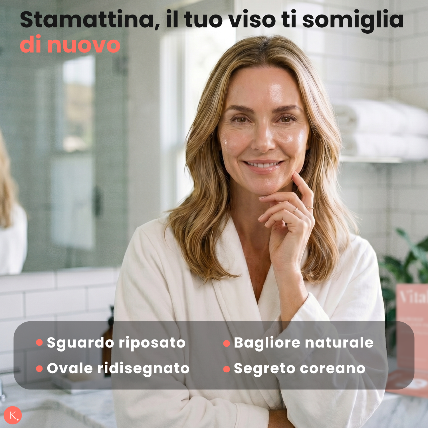Maschera Notte Liftante al Collagene, Vitalys Glowdeep